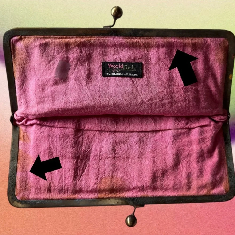World Finds Vintage Handmade Clutch